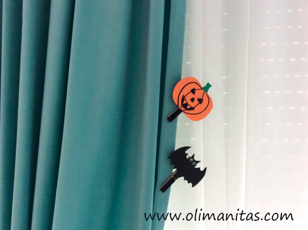 DECORACION HALLOWEEN: PINZA MURCIELAGO