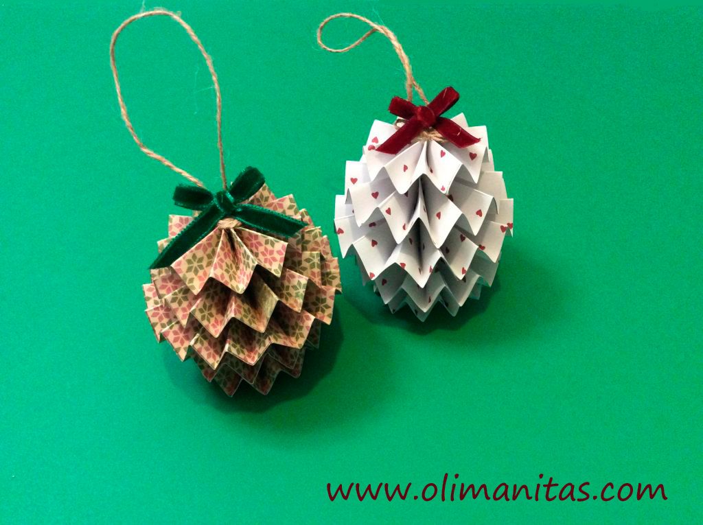 Manualidades de navidad. Bolas de navidad