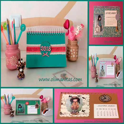 CALENDARIO 2018 EN SCRAPBOOKING