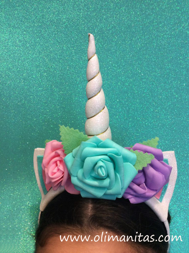 DIADEMA PARA DISFRAZ DE UNICORNIO