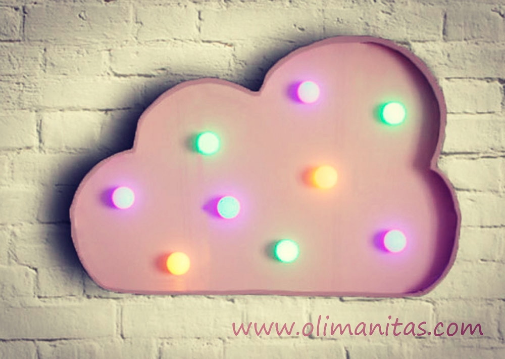 FIGURAS CON LUCES LED: NUBE