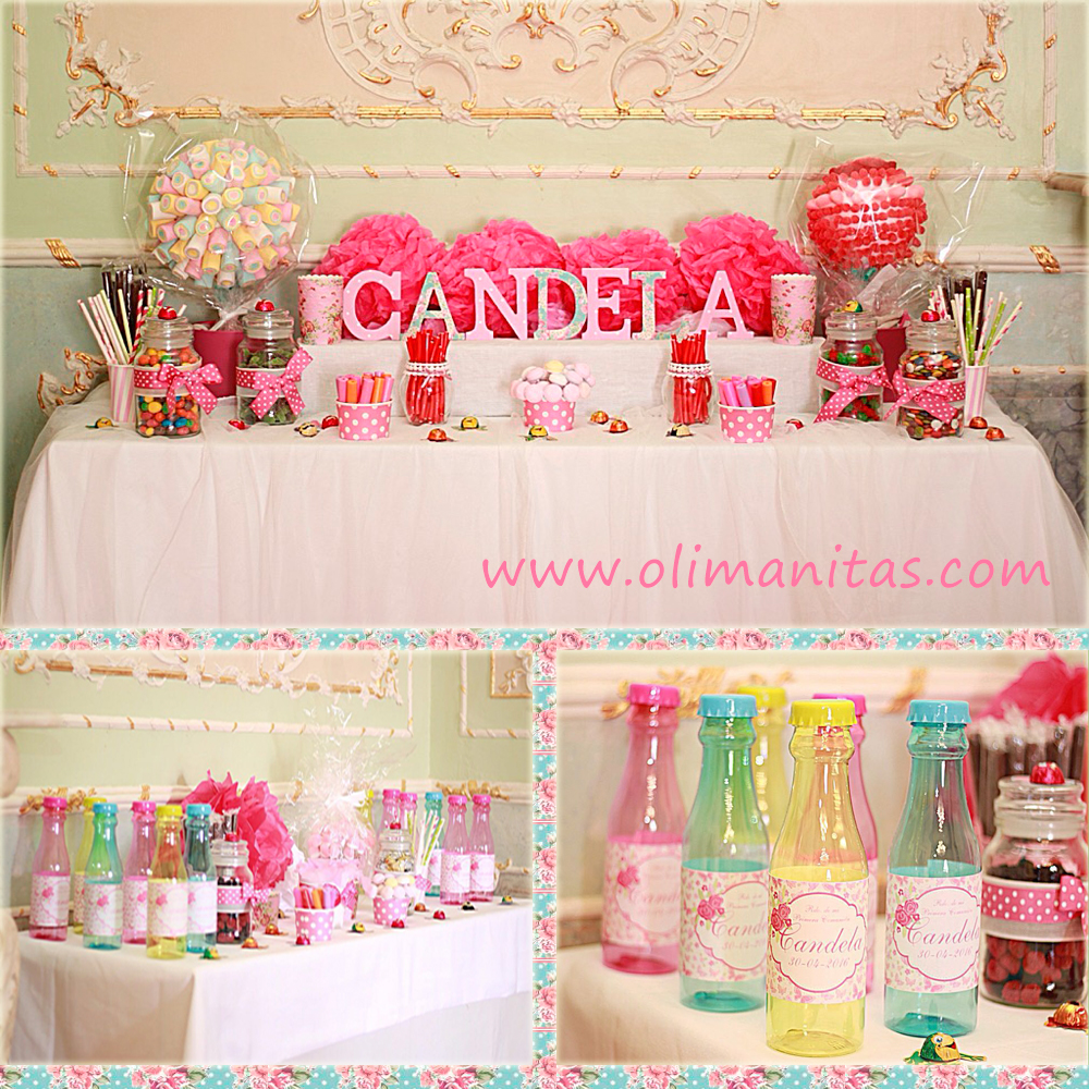 Candy Bar Comunión  Ideas mesas de dulces, Mesas de chuches comunion,  Ideas de mesa de dulces