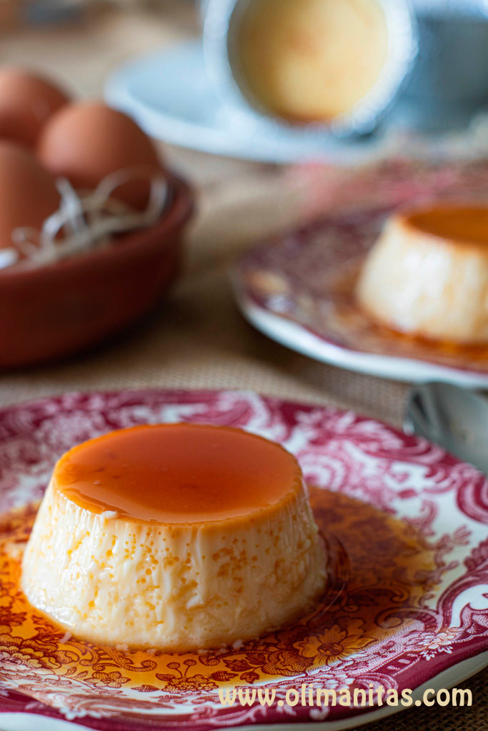 FLAN DE HUEVO CASERO. RECETA TRADICIONAL.