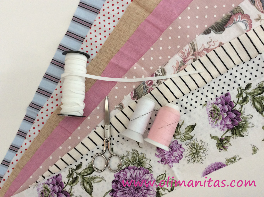 Materiales necesarios para hacer un Scrunchies o coletero de tela