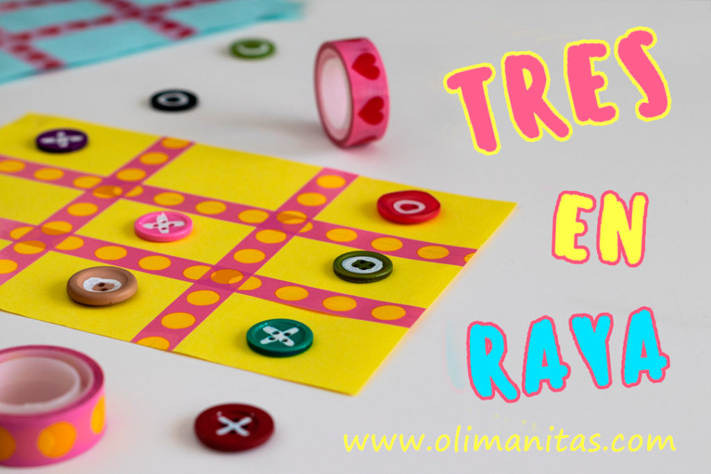 JUEGO TRES EN RAYA CASERO Y FÁCIL - OLIMANITAS