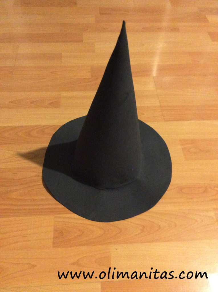 SOMBRERO DE BRUJA PIRUJA PARA HALLOWEEN. DIY -