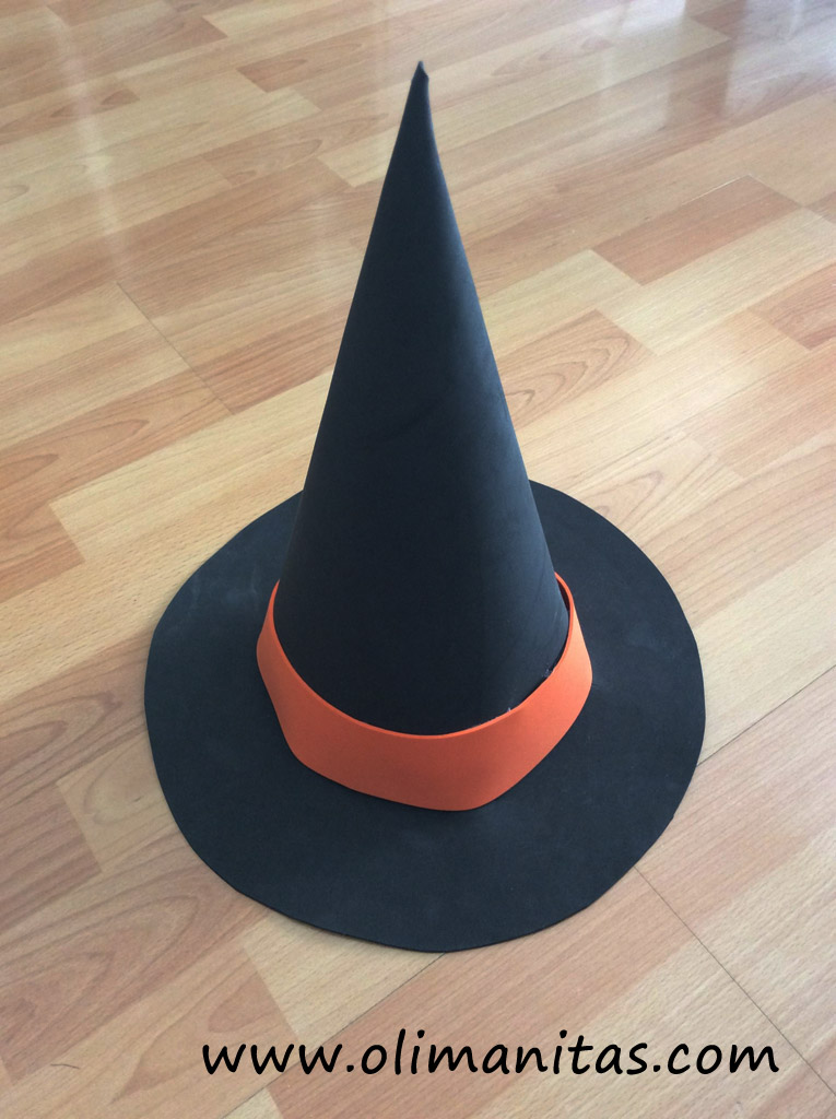 Posdata carga Extraer SOMBRERO DE BRUJA PIRUJA PARA HALLOWEEN. DIY - OLIMANITAS