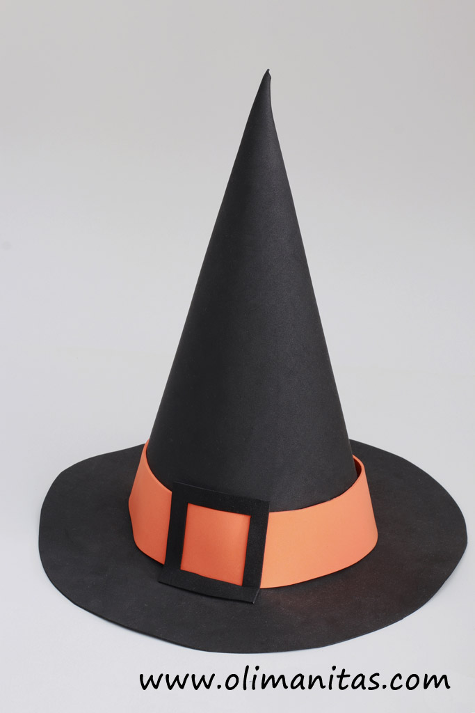 SOMBRERO DE BRUJA PIRUJA PARA HALLOWEEN. DIY -